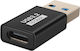 Linq Adaptor Usb-c La Usb-a Masculin Încărcare Transfer 10gbps Compact Negru