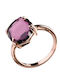 The Gem Stories Ring with Stones made of Silver Gold Plated