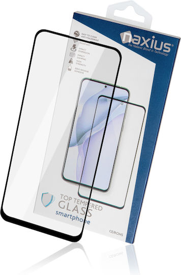 Naxius 9D Gehärtetes Glas Schwarz (Oppo Reno8)
