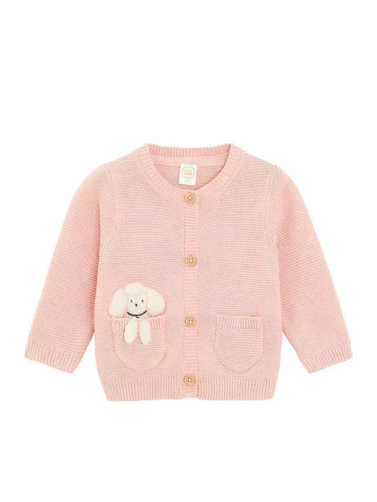 Kinderstrickjacke Gestrickt Rosa