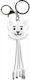 Yello Koko 3 In 1 Usb A Micro Usb Usb C Lightning Cable 0.15m Dog White