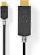 Nedis Cablu Usb 3.2 Gen 1 Usb-c Masculin La Hdmi Masculin 4k 60hz 2m Negru Auriu