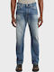 Contor 3d Ανδρικό Παντελόνι Τζιν με Regular Straight Εφαρμογή Dark Aged Denim