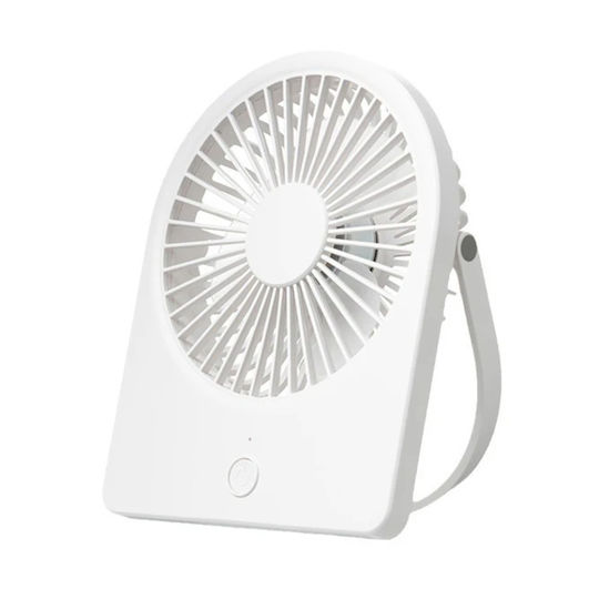 Mini Portable Fan Ct-108 Usb 2w Compact Lightweight Set Sticker White