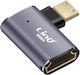 Linq 8k Uhd Hdmi Weiblich Zu Mini Hdmi Männlich Links Winkel Video Adapter Grau