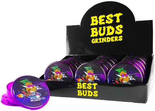 Best Buds Plastic Grinder Pineapple Express 3 Parts – 50mm