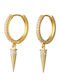 The Gem Stories Dangle Gold Plated Earrings with Stones