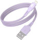 Bigben Connected Usb-a/lightning 2.4a Fastcharge 12w 1.2m Charging Transfer Cable Purple