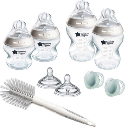 Tommee Tippee Σετ Πλαστικά Μπιμπερό Natural Start Κατά των Κολικών με Θηλή Σιλικόνης για 0+ μηνών 150ml 9τμχ