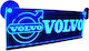Decorative Laser Engraved Cabin Signboard Blue Led 24v Volvo 250mm90mm6mm Cable 15m Plug Lighter Socket