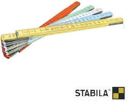 Μέτρο Ξύλινο 2m Stabila Πολύχρωμο