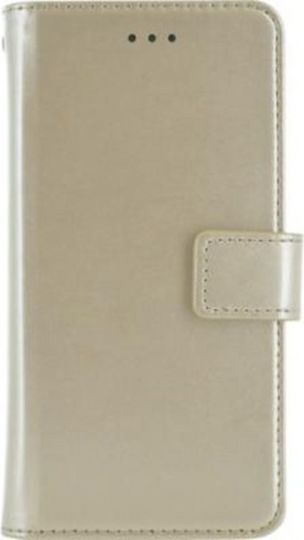 Bigben Connected Faltbare Handyhülle Universell Für Smartphone 6,5'' 6,8'' Faltbare Brieftasche Kartenhalter Verschlusslasche Gold