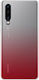 Color Block Case Huawei P30 Shockproof Scratch Resistant Red