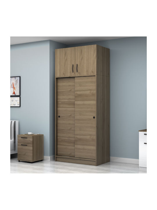 Double Door Wardrobe Sliding Regio with Loft Wa...