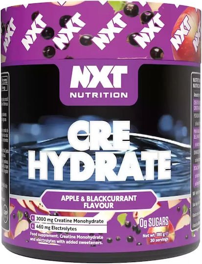 Nxt Nutrition Cre-Hydrate Μονοϋδρική Κρεατίνη Apple & Blackcurrant 180gr