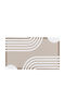 Artsy Mats Entrance Mat Anti-slip Abstract Lines Beige Beige 70x40cm