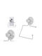 Berilo Wall-mounted Paper Holder Inox with Suction Cup Silver