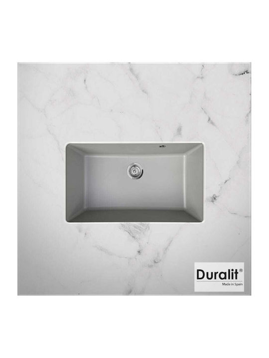 Duralit Unterbau Spüle aus Verbundgranulat B76xT50cm
