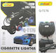 Andowl Qt176 Car Charger 120W with 3 Lighter Ports