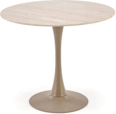 Houston 2030 Round Dining Room Table Light Travertine Kashmir Houston 2030 Round Dining Room Table Light Travertine Kashmir