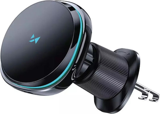 Wozinsky Car Mobile Mount with Adjustable Hooks and Wireless Charging Black