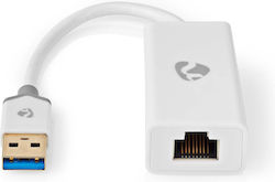 Nedis Usb 3.2 Usb-a Male To Ethernet Rj45 Female 1 Gbps Adapter White Nedis Usb 3.2 Usb-a Male To Ethernet Rj45 Female 1 Gbps Adapter White