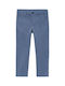 Pantaloni Chino din Material Textil pentru Copii Gri Basic
