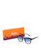 Contacta Men's Sunglasses with Black Plastic Frame and Blue Gradient Lens