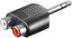 Μετατροπέας 6.3mm Male Rca 2x Female