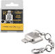 Nsp N34 Otg Tf Micro Sd To Lightning Silver