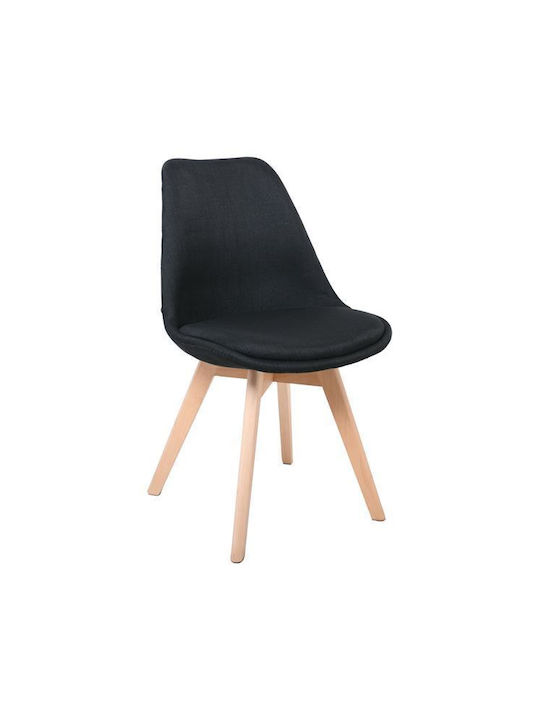Martin Stühle Speisesaal Black Velvet-Black Met...