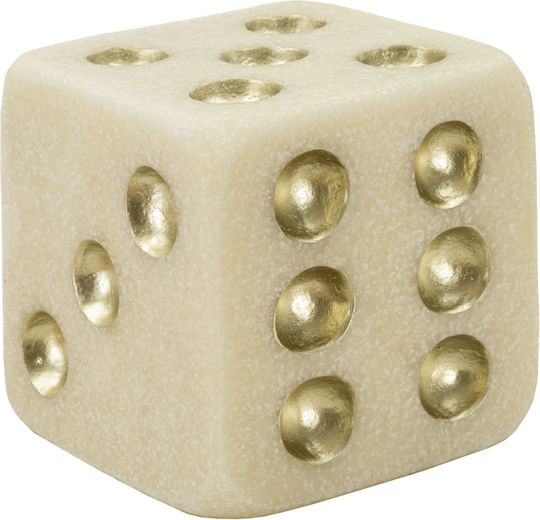 Διακοσμητικο Polyresin Ζαρι Εκρου Χρυσο 12x12x12 Εκ