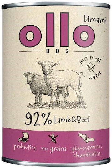 Dog Food Wet Food Dogs in Cans with Lamb and Beef Grain-Free 850gr