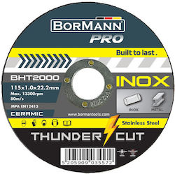 Bormann Bht2000 Δίσκος Κοπής Μετάλλου 115mm