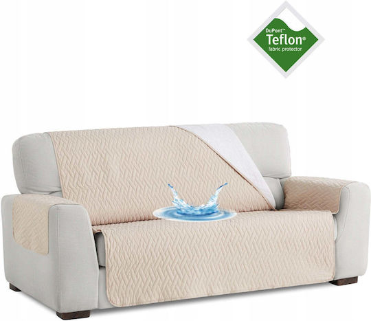 Sofazip Husă Elastică Canapea Cu Două Locuri Bej 130cm Sofazip Husă Elastică Canapea Cu Două Locuri Bej 130cm