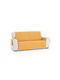 Sofazip Ελαστικό Κάλυμμα Τριθέσιου Καναπέ Mustard-ivory 160εκ.
