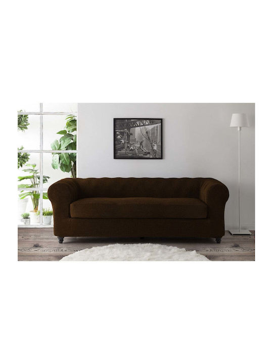 Sofazip Ελαστικό Κάλυμμα Τριθέσιου Καναπέ Brown...
