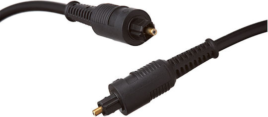 Force Power Toslink Flexible Molded Fiber Optic Audio Cable 1.2 M Black