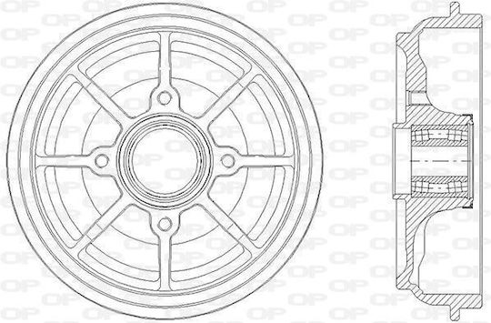 Brake Drums Citroen C-Elysee C3 II 207