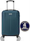 Quasar Children's Travel Suitcase Hard Petrol Blue with 4 Wheels