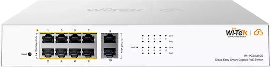 Wi-Tek WI-PCES310G Неуправляем L2 PoE+ Switch с 8 Портове Гигабитови (1Gbps) Ethernet