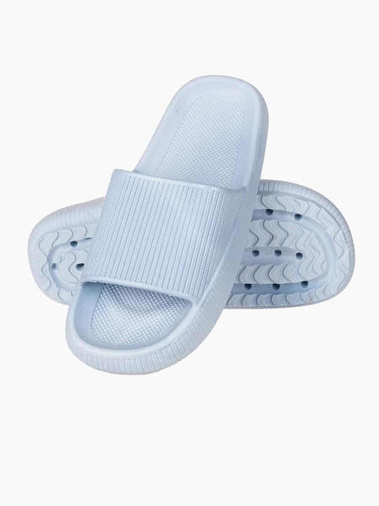 The Shoemart Women's Slides Light Blue
