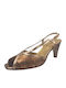 Anatomic Leather Gold Heels