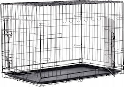 Metallisches Hundetor Schwarz