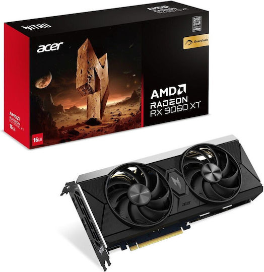 Acer Radeon RX 9060 XT 16GB GDDR6 XT Nitro OC Placă Grafică