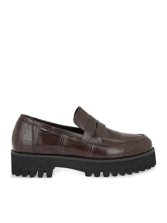 Women's Loafers in Brown Color