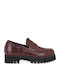 Women's Loafers in Burgundy Color