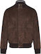 Lederjacke Winter Jacke Braun