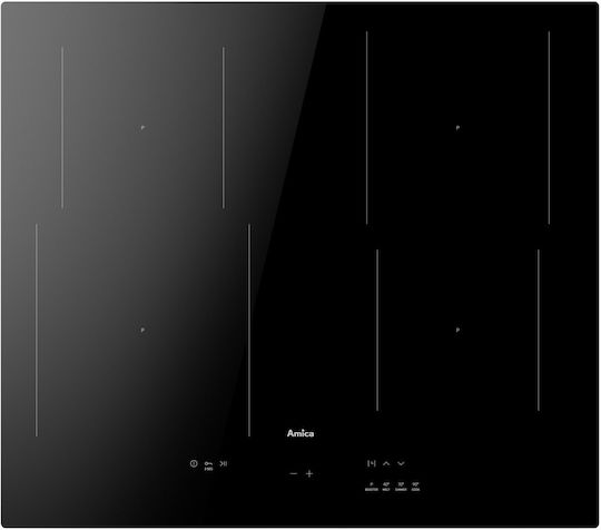 Amica Induction Cooktop Autonomous with Child Lock Function 59.2x52.2εκ.