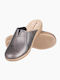 Lederne Winter Damen Hausschuhe Gray